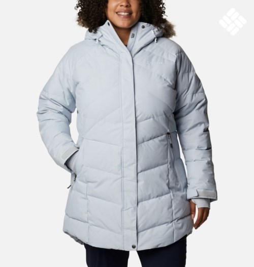 Columbia Lay D Down II Mid Jakke Dame Lyse Grå | Plus Size 76019T